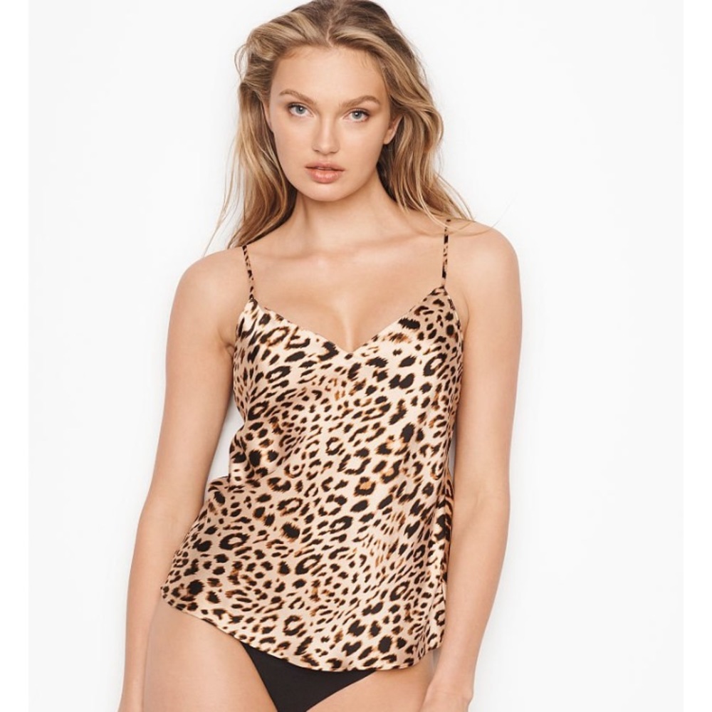 Washable 100% Mulberry Silk Leopard Camisole
